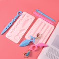 thumbnail image 3 of 2PCS Pendant Silicone Mold DIY Cutter Keychain Pendant Mold Resin Casting Mold, 3 of 10