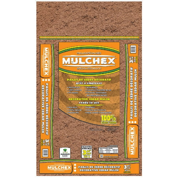 Cedar Mulch, Organic, 3.0 Cu. Ft. Perfect for Landscaping, Gardens, Potted Plants, and More!