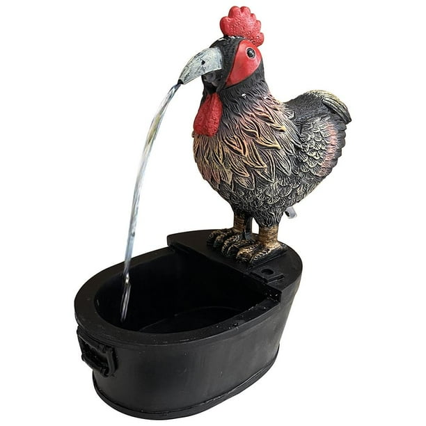 Jardín De Animales, Decoración De Fuente De Agua De Animales Con Tubería De Agua, Estatua De Fuente De Agua Al Aire Libre Serendint HA041587-03
