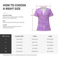 thumbnail image 5 of Naloa Lilac Glittering Print T-Shirts Short Sleeve V Neck Tees for Women Fashion Tops Trendy Lightweight Soft Casual Summer Outfits Clothes, 5 of 5