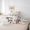 thumbnail image 6 of Feelyou Fashion Polkadot Bow Comforter Set 7pcs, Cheetah Leopard Print Full Bedding Set, 6 of 8