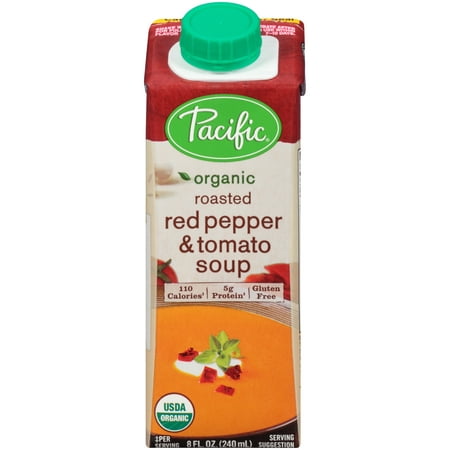 Pacific Foods Organic Roasted Red Pepper and Tomato Soup, 8
