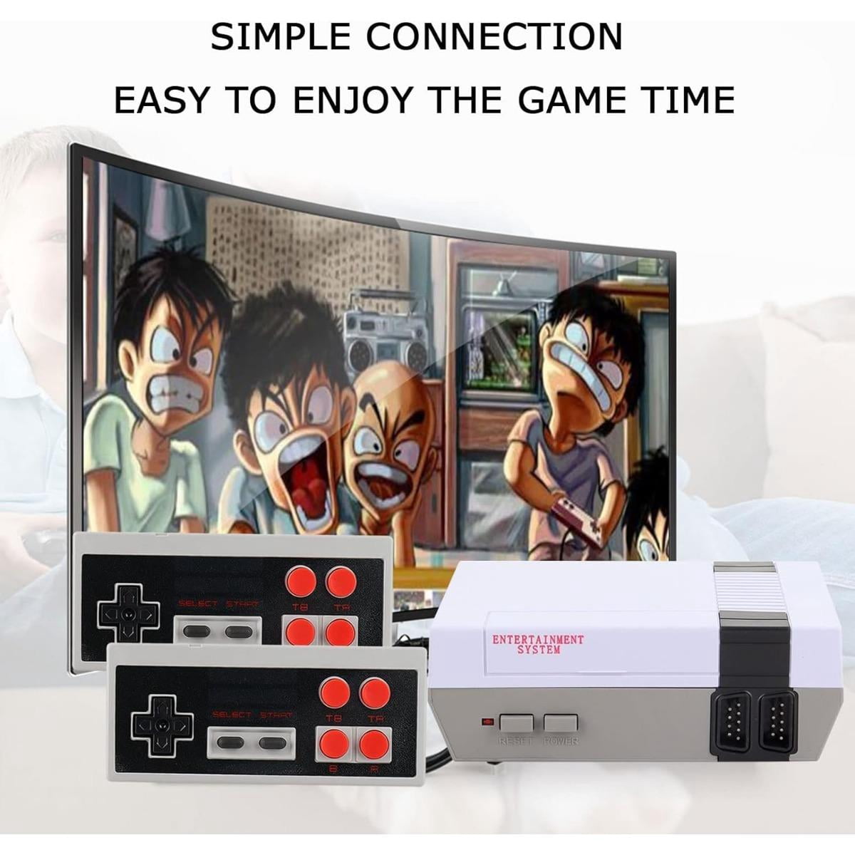 Retro Machines Built in 620 Video and 2 Controllers, Mini Video Controllers Plug and Play TV with AV Output, 8-Bit Video System, Children's Gift