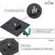 thumbnail image 5 of Tomshine 0.2 W 2 Pack Solar Powered LED Garden Yard Bollard Pillar Light Lawn Lamp 2-IN-1 Outdoor Landscape Auto On / Off Post Lamp Water Resistant, 5 of 5