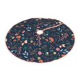 thumbnail image 2 of Bingfone Christmas Tree Skirt Mat Christmas Decoration Interior 30"-Colorful Flowers, 2 of 8
