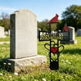 thumbnail image 2 of Metal Cemetery Memorial Plaque For Remembrance 12x6 Inch Decorations For Cemetery Memorial For Outdoors For Loss Of One Memorial Day, 2 of 9