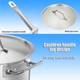thumbnail image 4 of DPTALR Stainless Steel Handled Pot Milk Pot Soup Pot Induction Cooker Open Flame Universal Stainless Steel Milk Pan, 4 of 6