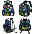 thumbnail image 4 of Football Traveling Backpack with Adjustable Shoulder Strap, Large Capacity, Printed Design, Lightweight, Suitable, School Backpack Set, Large Backpack., 4 of 6