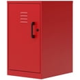 thumbnail image 4 of Pemberly Row Armoire de Rangement Métallique Mini à 2 Tablettes Sans Assemblage en Rouge Lave, 4 of 7