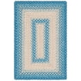 thumbnail image 2 of SAFAVIEH Braided Neville Bordered Machine Washable Reversible Area Rug, Blue/Beige, 2' x 3', 2 of 15