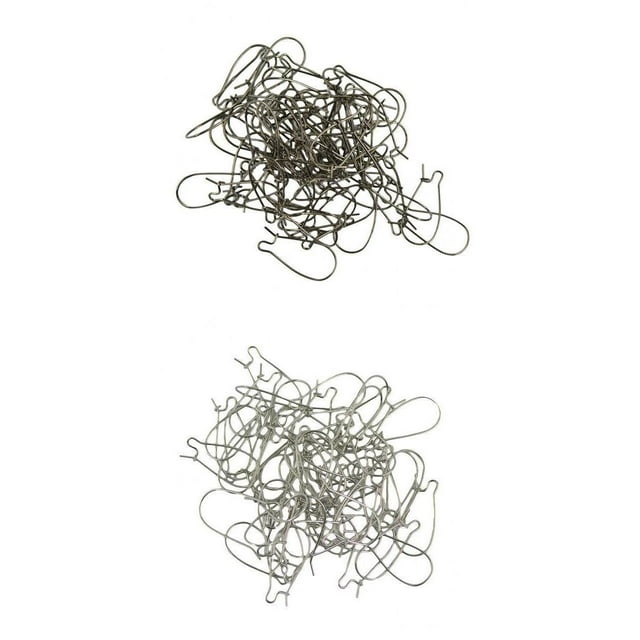 yuksok 100 Pieces Clip On Earring Hooks Earwire Making DIY Set + Black 25mm