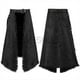 thumbnail image 3 of Falda plisada punk para cosplay, cinturón de cuero gótico para hombre, falda escocesa de guerrero romano medieval, falda de metal asimétrica, disfraz de Halloween negro, 3 of 5