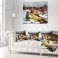 thumbnail image 3 of Designart Spring Valley with River - Landscape Printed Throw Pillow - 16x16, 3 of 5