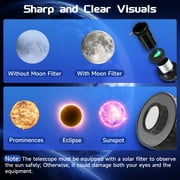 Doulami 70mm Aperture Telescope for Adults Astronomy Beginners, 400mm Portable Refractor Telescopes