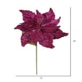 thumbnail image 2 of Vickerman 22" Mauve Poinsettia Artificial Christmas Flower, 6 per Bag, 2 of 3