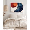 thumbnail image 3 of Navy Blue Burnt Orange Wall Art for Living Room,Canvas Picture Wall Decor for Bathroom Bedroom,Modern Boho Art Geometric Painting Artwork for Office Kitchen Hallway Dining Room Home Decor 16"x20", 3 of 8