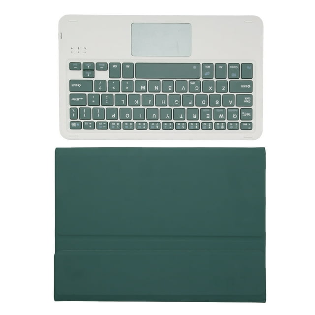 Étui pour Tablette avec Clavier pour Tab A8, Étui pour Tablette à Clavier Détachable de 10,5 Pouces avec Fente pour Stylo, Étui pour Clavier de Tablette en TPU à Angle Réglable Vert Foncé