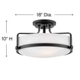thumbnail image 2 of Hinkley Lighting - Harper - 3 Light Large Semi-Flush Mount in Transitional Style, 2 of 8