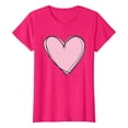 thumbnail image 4 of Pink Tshirts Shirts For Women Graphic, Spandex Summer Blouses For Women 2024, Womens Tee Shirts, Women's New Summer Valentine's Day Simple Love Printed Round Neck Short Sleeved T Shirt Casual Top, 4 of 4