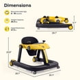 thumbnail image 3 of HARPPA Baby Walker for Babies 6-18 Months, Foldable Activity Push Walker,Yellow, 3 of 7