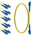 thumbnail image 1 of CableRack 4 Meter LC to LC Single Mode Fiber 9/125 Fiber Patch Cable (5-Pack), 1 of 4