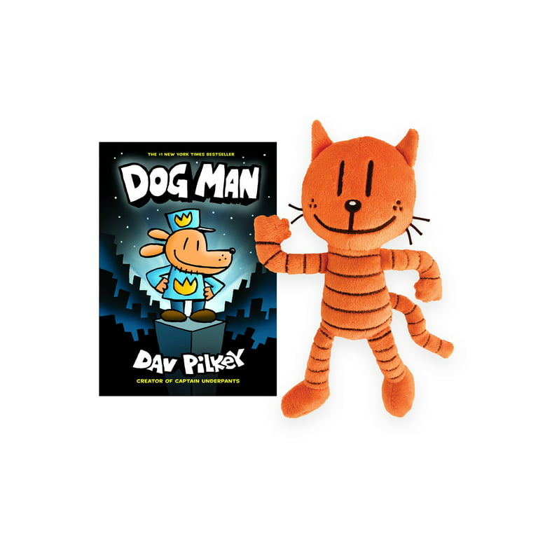 MerryMakers Dog Man's Petey Soft Plush Toy, 9-Inch, based on the graphic  novel book series by Dav Pilkey 