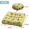 thumbnail image 6 of 24" Honeycomb Print Thick Meditation Cushion - Bumble Bee Design Square Floor Pillow for Adults, Soft & Supportive Yoga Seat with Honeybee Lover Gift Pattern, 6 of 6