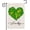 Shamrock Heart, variant on Happy St Patricks Day Garden Flag 12x18 Double Sided,Green Hat with Gold Coin Shamrock Rainbow Small Yard Flag,Spring Saint Patrick Decors for Outside Outdoor Holiday