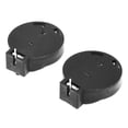 thumbnail image 1 of 2 Pcs CR2450 Coin Cell Button Battery Socket Holder Case 2 Pins Black, 1 of 4
