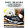 thumbnail image 5 of Tanleewa Men’s Work Shoes Steel Toe Safety Shoes Comfortable Lightweight Sneakers Shoe Size 11, 5 of 9