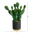 thumbnail image 2 of Nearly Natural 10" Cactus Succulent Artificial Plant in Planter, Green, 2 of 4