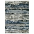 thumbnail image 2 of HR Abstract Area Rug - Non-Slip Rubber Backing, Polyester, Flat Texture, Gray and Multi-Color - Add Modern Elegance to Your Space with a Stunning Printed Design, 2 of 6