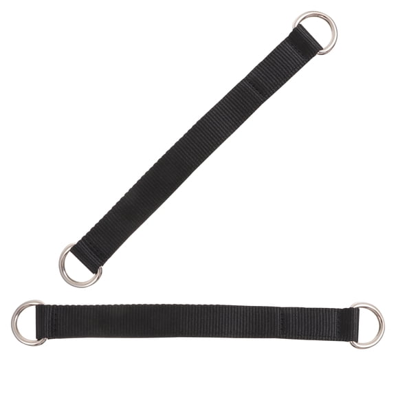 Homoyoyo 2-Pack Suspension Trainer Straps with Adjustable Black Nylon Belts for Home Fitness and Athletic Training