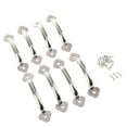 thumbnail image 5 of 8x CLASSIC CABINET KNOBS DOOR HANDLES KITCHEN CUPBOARD DRAWER HARDWARE 102MM FITS VARIOUS SMALL DOORS - Chrome, 5 of 9
