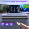 thumbnail image 5 of Barra de Sonido, Barra de Sonido de 100 W para Smart TV, Barra de Sonido Bluetooth 5.3 Sistema de Sonido Envolvente Desmontable 2 en 1 para TV Altavoz de Barra de Sonido de Audio en el hogar, Barra de, 5 of 5