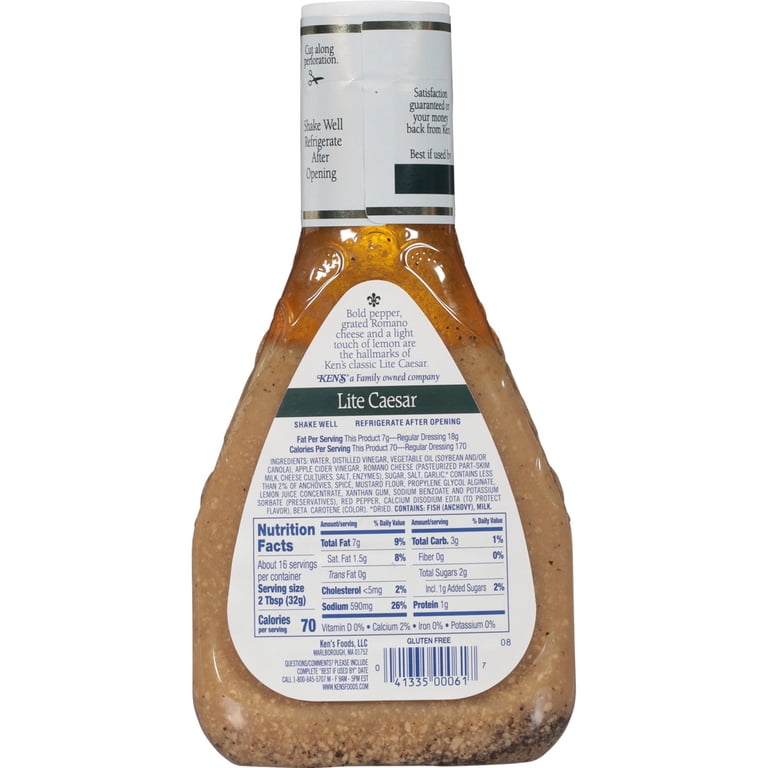 ken's caesar dressing Steak House Creamy Salad Dressing, 16 fl oz chicken strips Ken's Foods Caesar Dressing 1