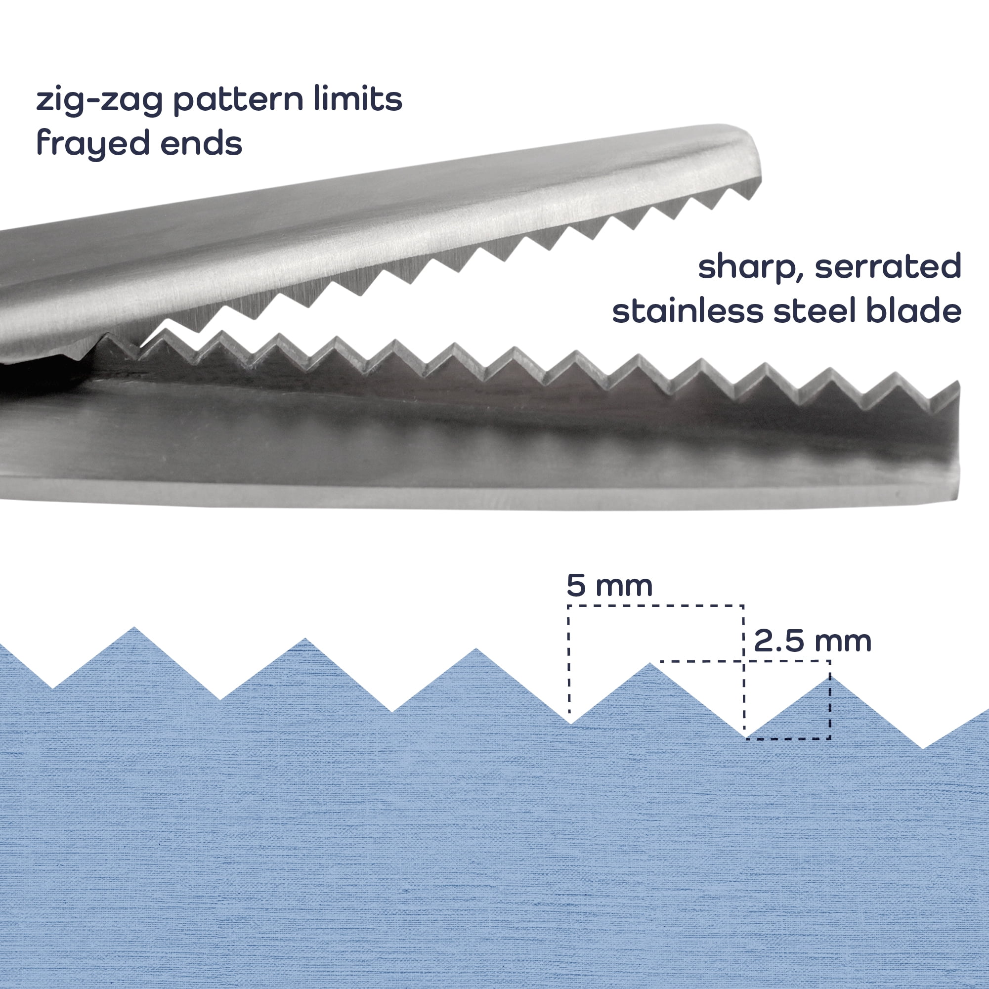 JubileeYarn Professional Grade Pinking Shears - 9.5" Serrated Stainless Steel - Purple - 3 Units