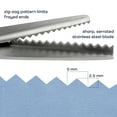 thumbnail image 5 of JubileeYarn Professional Grade Pinking Shears - 9.5" Serrated Stainless Steel - Orange & Grey - 1 Unit, 5 of 7