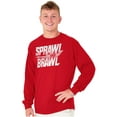 thumbnail image 5 of Sprawl and Brawl Muay Thai Fight Long Sleeve TShirt Men Women Brisco Brands X, 5 of 6