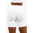 thumbnail image 2 of Solid Color Women Slim Fit High Waist Leggings Shorts, 2 of 4