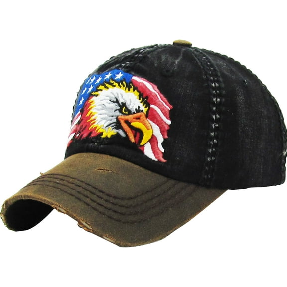 AMERICAN EAGLE BLACK VINTAGE BALL CAP