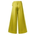 thumbnail image 4 of ZANZEA Women High Waist With Belted Wide Leg Pants Pleated Culottes Trousers, 4 of 5