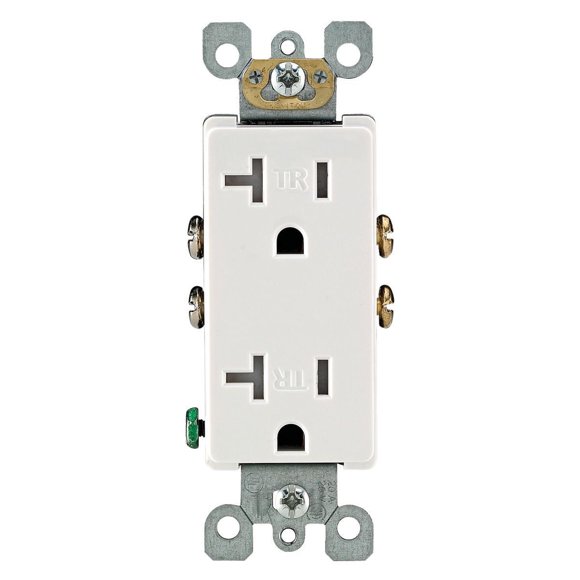 Decora tamper resistant receptacle