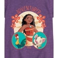 thumbnail image 3 of Disney Princess - Moana Adventurer - Girls Fitted Short Sleeve T-Shirt, 3 of 5