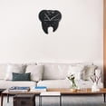 thumbnail image 3 of Stylish Teeth Mirror Wall Clock Quartz Scanning Silent Movement Battery Powered Acrylic Material With Adhesive Backing, 3 of 9