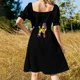 thumbnail image 5 of Vestido de manga corta Caniches Vestidos de mujer Vestido mujer vestidos de fiesta Vestido de mujer, 5 of 7