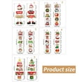Christmas Cartoon Santa and Snowman Deer Door Hanging Sign Door Curtain