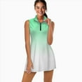 thumbnail image 2 of Aesthetic Sage Green and White Gradient Sports Dresses Women Tennis Dress Outdoor Badminton Golf Quick-Drying And Breathable Sports Dress, 2 of 4