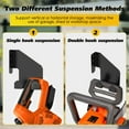 thumbnail image 5 of 2Pcs Carbon Steel Chainsaw Holder Enduring Heavy Duty Chainsaw Hanger Space Saving Power Saw Wall Mount Bracket for Garage Organization, 5 of 11