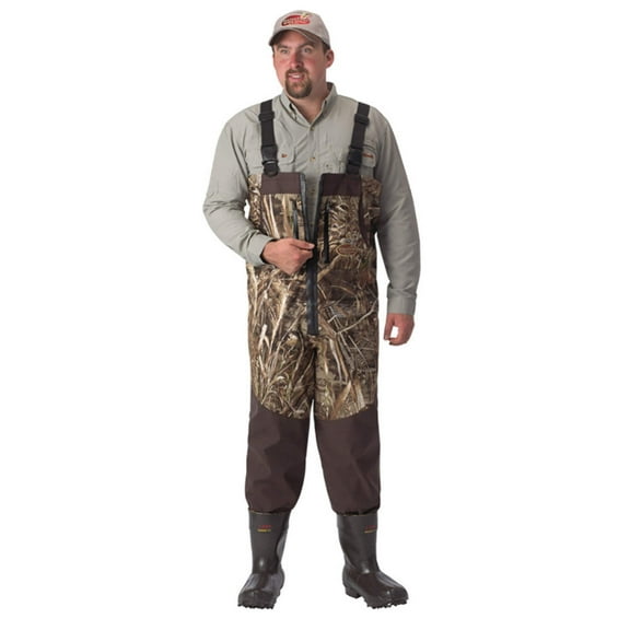 Caddis Mens Regular Realtree Max-5 1200 Gram Northern Guide Breathable Bootfoot Zippered Waders